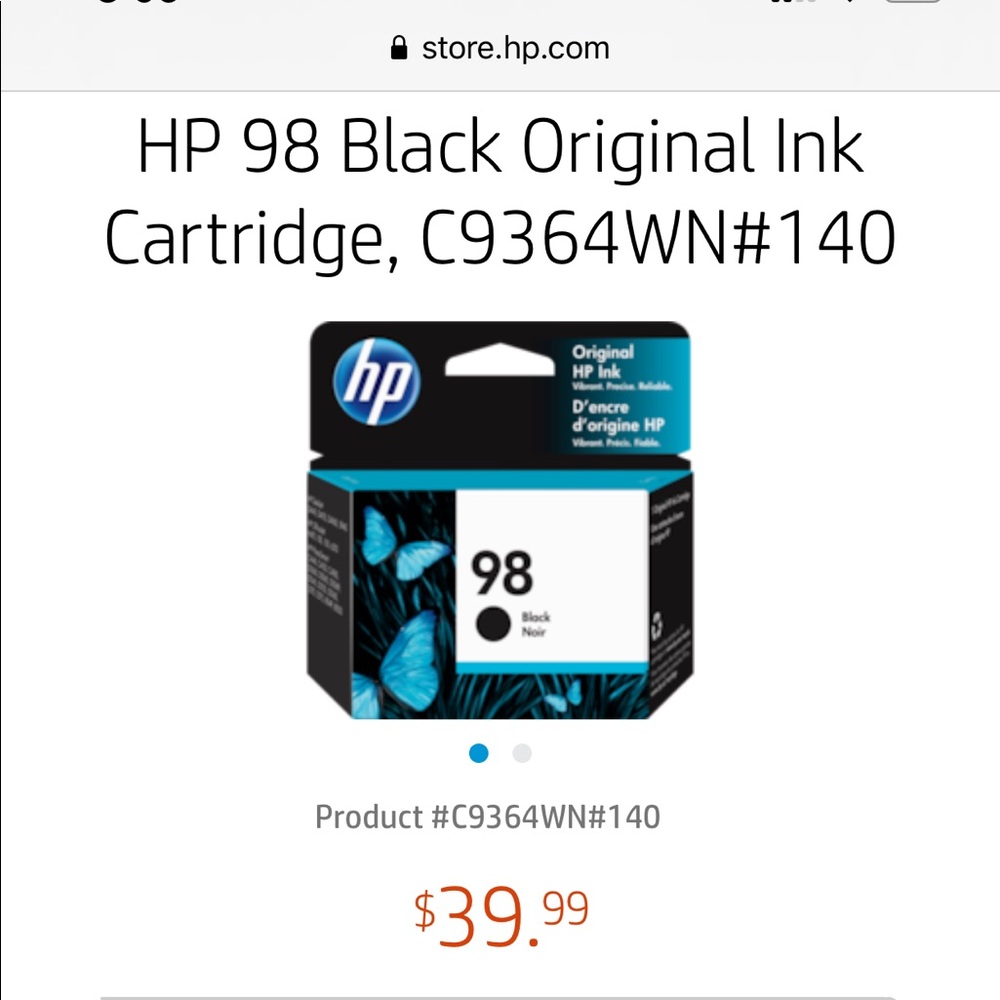 HP 98 Blk